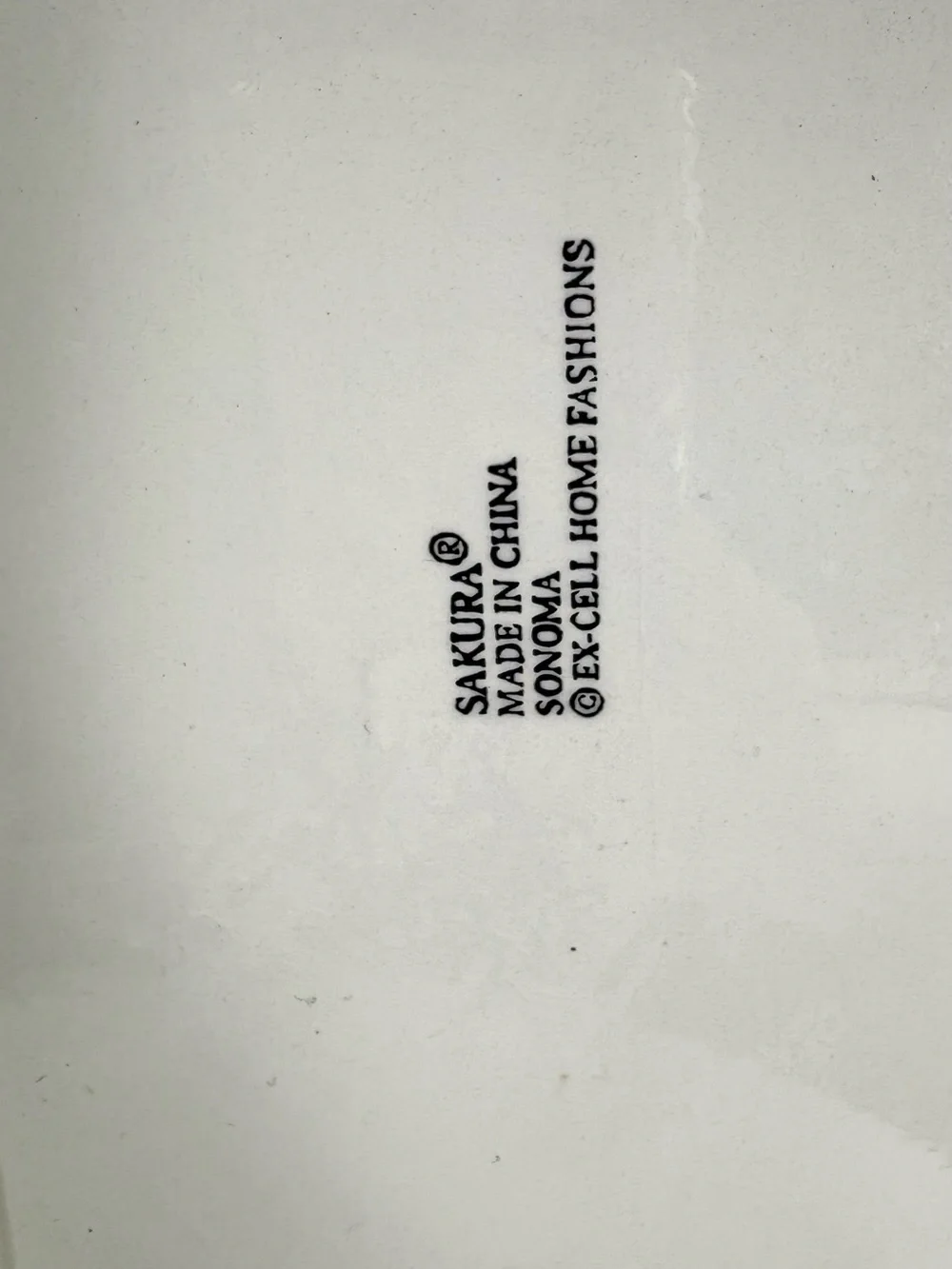 Sakura White with Black Logo Print